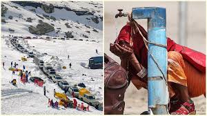 India's weather whiplash: Deadly heatwave in plains, sudden snowfall in Himalayas