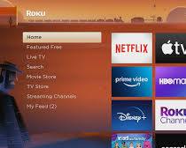 Image of Roku home screen