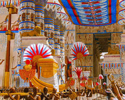 Image of cultural event or celebration taking place at Karnak, showcasing its continued relevance in modern Egyptian society.