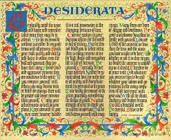 Image result for desiderata