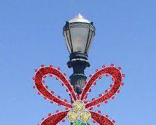 street pole decorated with ornaments
