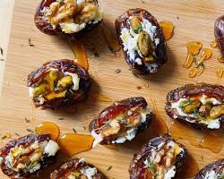 Dates stuffed with cheese
