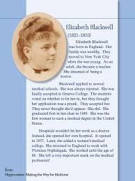 Elizabeth Blackwell Quotes On Education. QuotesGram via Relatably.com