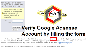 Image result for New Way To Verify Your Google Adsense Account Without Pin