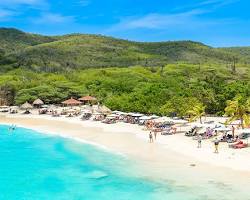 Image of beautiful beach in Curaçao