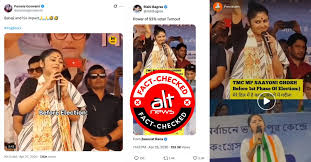 Trinamool MP Sayani Ghosh's campaign speeches from Assam, Bengal viral with misleading claims