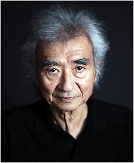 The conductor Seiji Ozawa on Tuesday at his annual festival in Matsumoto, Japan, where he took up his baton, albeit briefly. - ozawa-articleInline