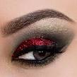 Zink Color Multi Purpose Cosmetics Glitter Vibrant Red - m