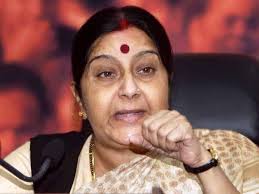 ... the senior BJP leader and the Leader of opposition in Lok Sabha, Sushma Swaraj revealed why Congress is not announcing their PM nominee. - 19-sushma-speech