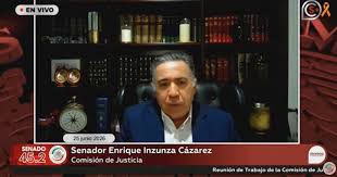 Enrique Inzunza, acusado por EU por vínculos con el narco, reaparece en sesión en línea del Senado