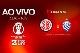 Série D ZeroUm: Metrópoles transmite Atlético Alagoinhas-BA x CSA-AL Siga no YouTube