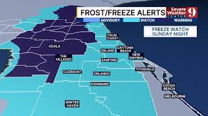 Freeze Risk in Central Florida: Cold Front Arrives