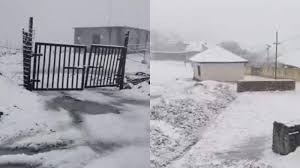 WATCH: Kashmir Covered In Snow After Sudden Weather Change Brings Relief From Soaring Temperatures