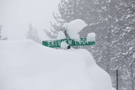 California Sierra Nevada Snow Accumulation