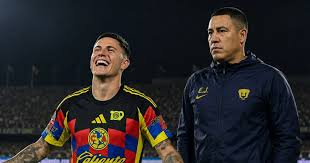 Brian Rodríguez fue captado festejando su gol con América como Efraín Juárez