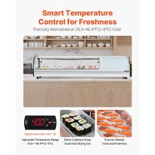 VEVOR Sushi Display Case Refrigerator, 52L Commercial ...