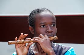 Anthony Njagi. Kenyata University&#39;s Caroline Sarnge plays a chivoti during the ongoing Kenya National Schools and Colleges Music Festival in Nakuru on ... - dn-nakuru-music-0108-c