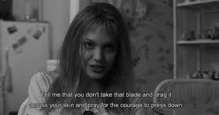 love girl quote Black and White life text depressed depression sad ... via Relatably.com