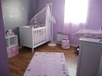 Idee deco murale chambre bebe fille mauve