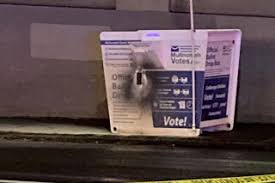 Hundreds of ballots are destroyed after fires are set in ballot drop boxes 
in Oregon and Washington