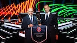 UEFA president meets Iceland FA counterpart