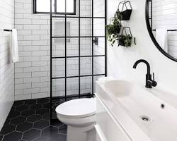 Gambar Industrial Glam Bathroom