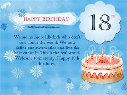 18th Birthday Wishes Messages, Greetings and Wishes - Messages ... via Relatably.com