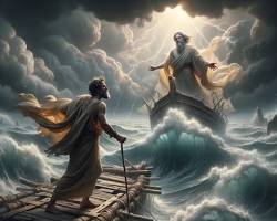 Image of Odyssey Book 5 classical art Hermes Calypso Odysseus raft