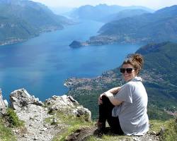 Hiking in the lake mountains