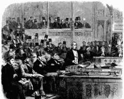 Image of Lord Palmerston portrait British Empire Victorian era Opium Wars HMS Warrior 1860 Victorian London street scene 1850s Lord Palmerston addressing Parliament statue of Lord Palmerston Parliament Square British Empire map 1860