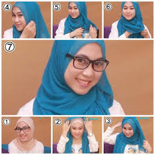 Hasil gambar untuk tutorial hijab paris