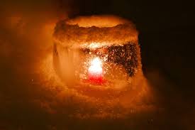 Image result for snow lantern