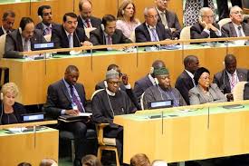 Image result for United Nations General Assembly with buhari