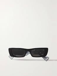 GUCCI EYEWEAR Rectangular-frame acetate sunglasses | NET-A-PORTER