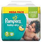 Couches pampers baby dry taille 5