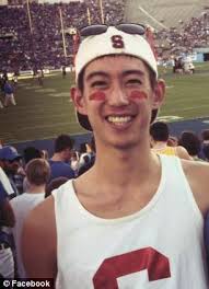 ... player who stole the limelight during Sunday&#39;s March Madness game between the Cardinal and Kansas has been revealed to be Alex Chang, a Stanford student - article-2588012-1C88CF7A00000578-865_306x423