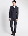 Mens Suit Moss Charcoal Washable - Moss Bros