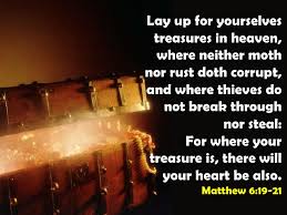Image result for PIctures of laying up treasures