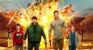 Kevin James and Alan Ritchson in a Scene from Playdate