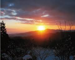 皿倉山で初日の出