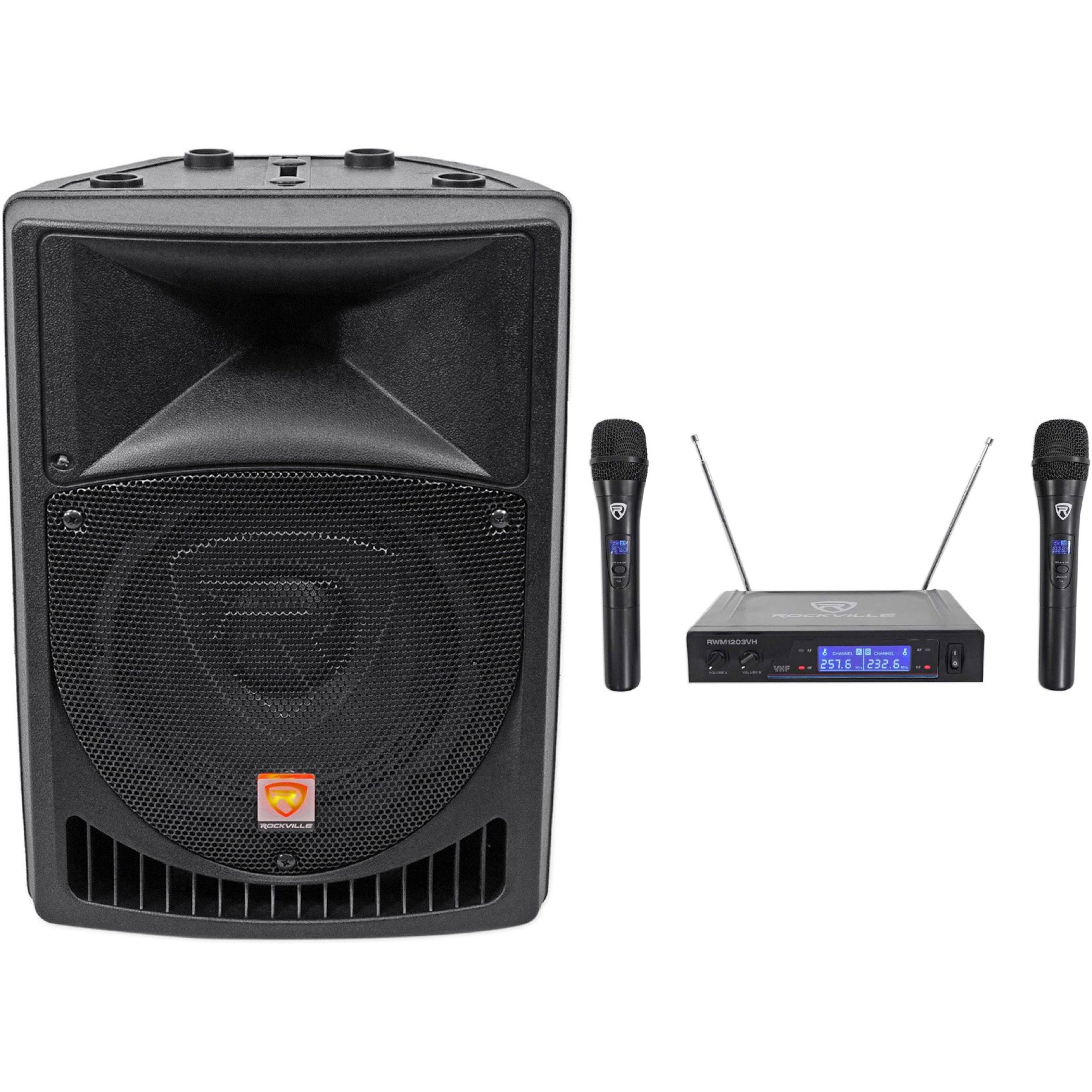 Rockville RPG8 8" Powered Active 400 Watt DJ PA Speaker