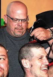 Pawn Stars Rick Harrison shaves heads for St. Baldrick&#39;s Foundation - Baldricks-ScottHarrison13-570