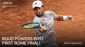 Ruud reaches first Rome final, downs Darderi
