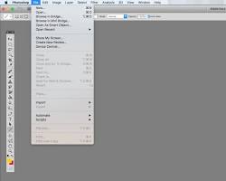صورة Photoshop menu bar