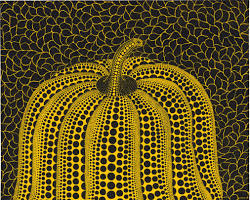 Yayoi Kusama Yellow Pumpkin painting, AI로 생성