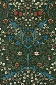 Amazon.com: Textured Paper - William Morris - Blackthorn Wallpaper (1892) Photo Poster Art Print Painting - Size: 18 x 12 Inches : Tools & Home Improvement