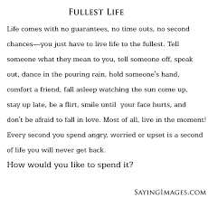 Quotes On Living Life To The Fullest For Picture Quotes On Living ... via Relatably.com