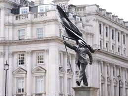 New Banksy spotted in Waterloo Place as suited man sculpture draws crowds