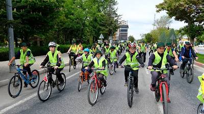 Karaman'da 11. Yeşilay Bisiklet Turu düzenlendi