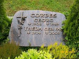 Grab von Theda Cordes (geb. Faß) (1914-2005), Friedhof Etzel